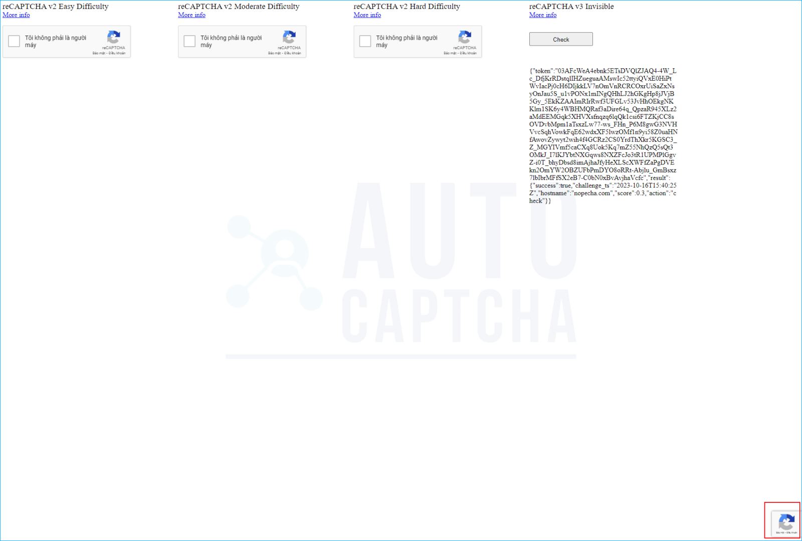 demo lấy website key recaptcha v3 AutoCaptcha demo lấy website key recaptcha v3 AutoCaptcha