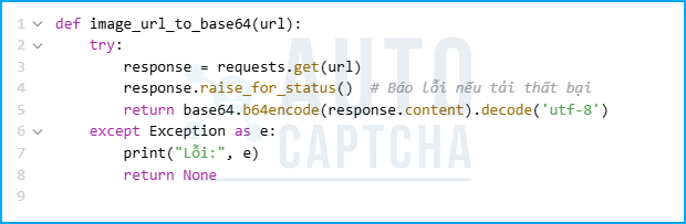 Cách chuyển ảnh Captcha sang Base64 bằng Python Cách chuyển ảnh Captcha sang Base64 bằng Python
