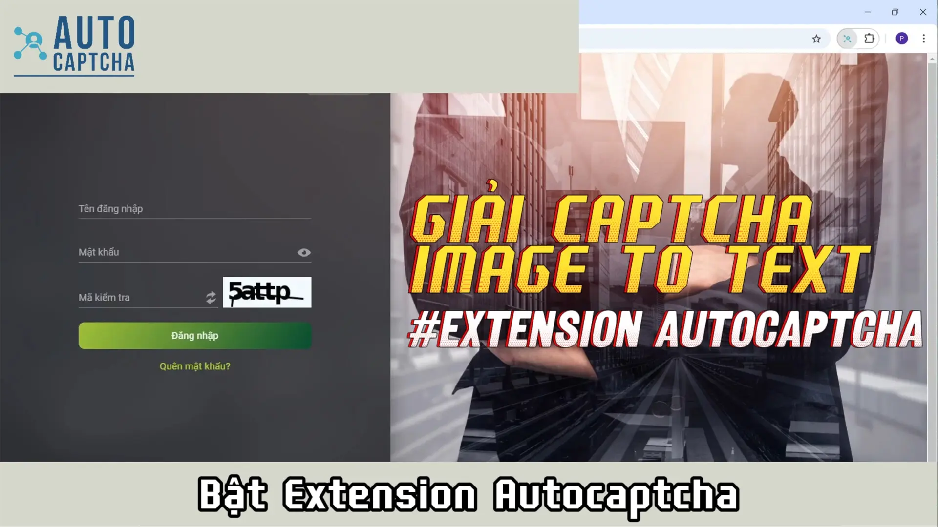 Giải Captcha Image To Text qua Extension Autocaptcha