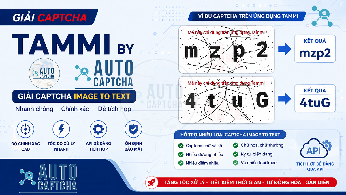 Giải Captcha Tammi Giải Captcha Tammi