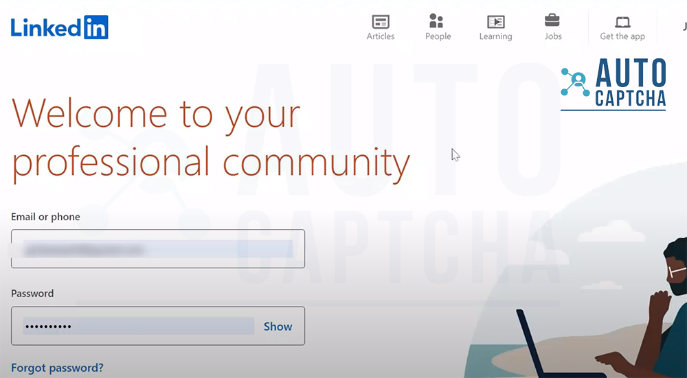 Giải Captcha Linkedin Giải Captcha Linkedin