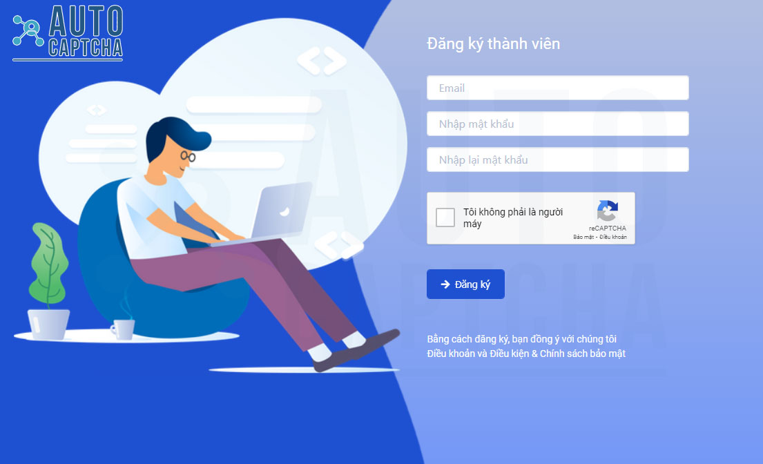 Đăng ký tài khoản AutoCaptcha Đăng ký tài khoản AutoCaptcha
