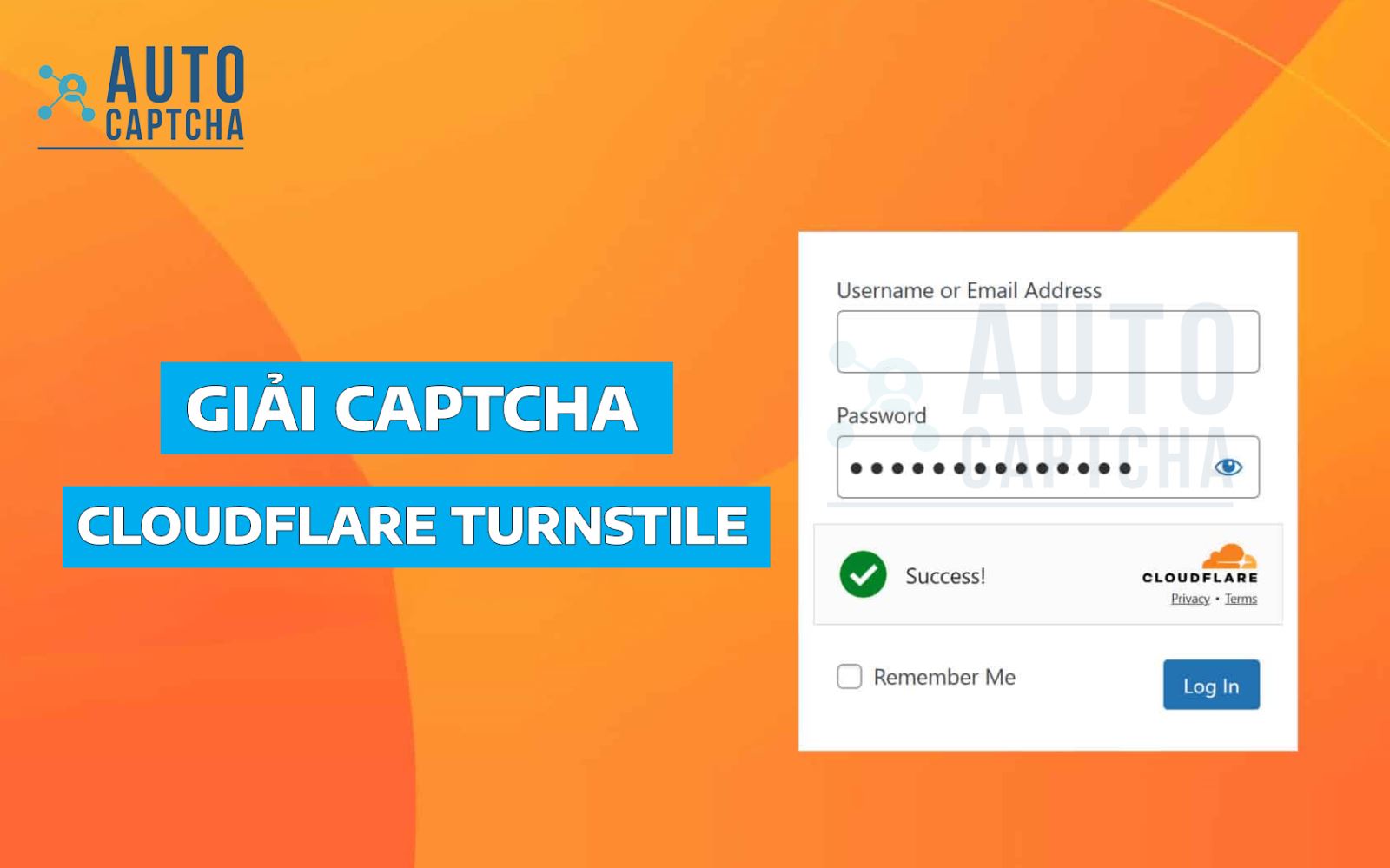 Giải Captcha Cloudflare